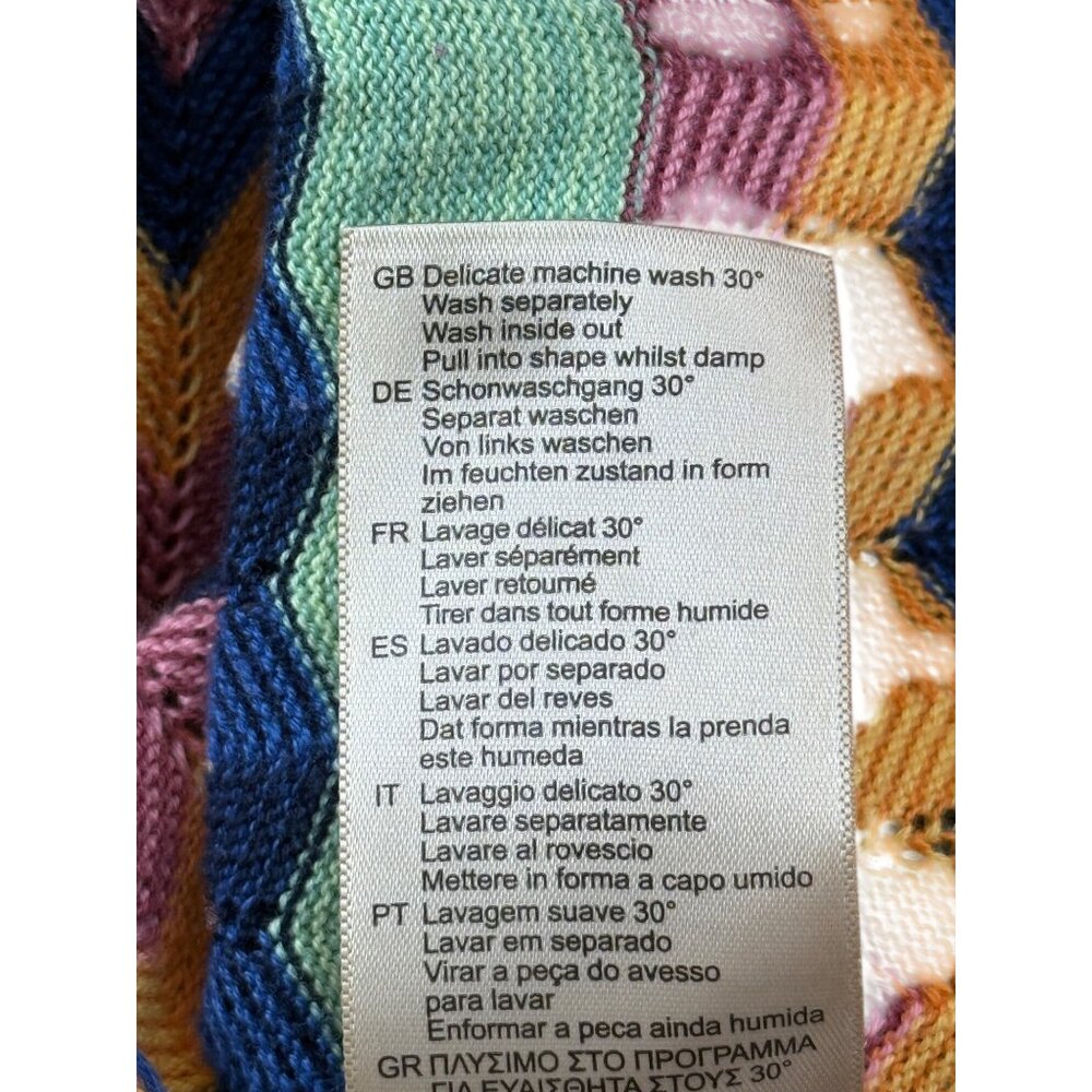 Scotch & Soda Women Size S Chevron Knit Maxi Dress Sleeveless Cotton Artsy Beach - Picture 6 of 8